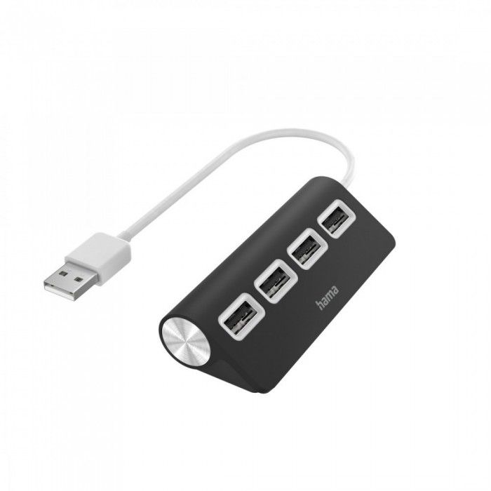 Hub 4 Portas USB 2.0 480 Mbit/S Preto