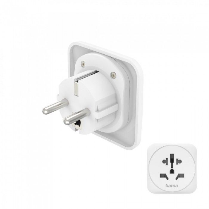 Adaptador Viagem Universal->G Branco