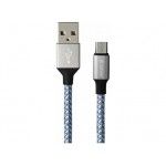 Cabo Tube USB para microUSB 1m - Azul