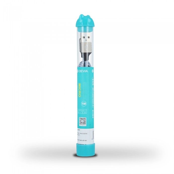 Cabo Tube USB para microUSB 1m - Azul