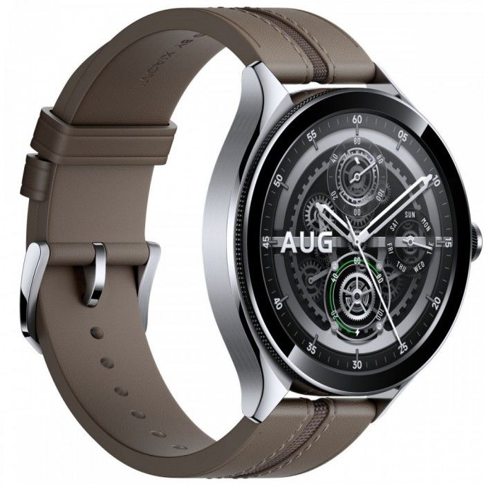 Smartwatch Watch 2 Pro 4G Lte Silver Case & Brown Strap