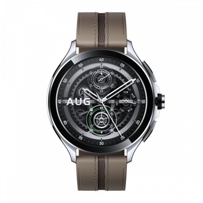 Smartwatch Watch 2 Pro 4G Lte Silver Case & Brown Strap
