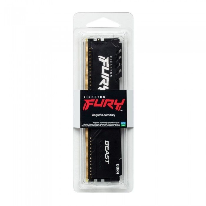 Memria RAM Fury Beast DDR4 Module 32Gb 288-pin 3600 MHz/PC4-28800 CL18 1.35 V sem ECC Preto