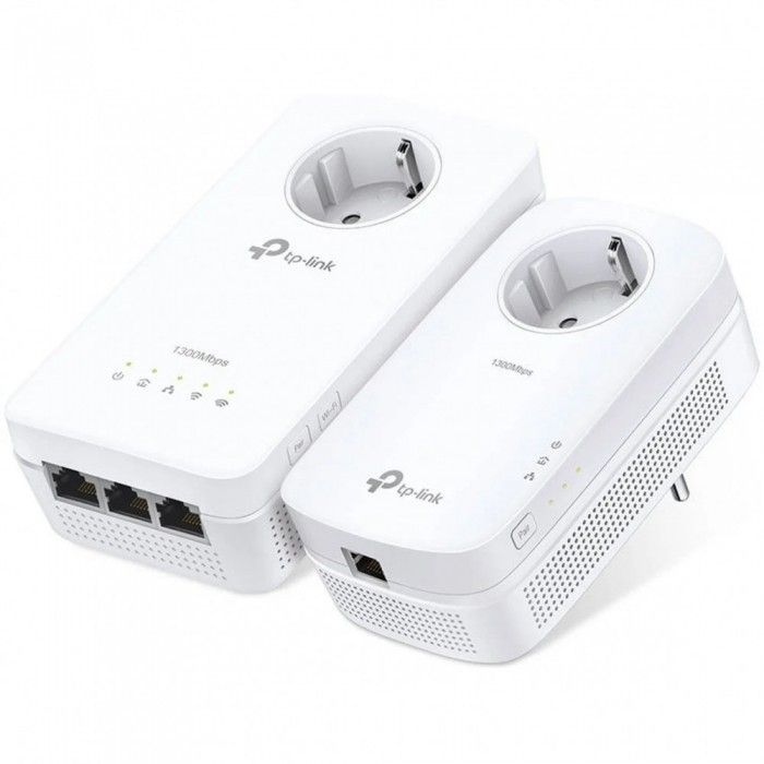 Powerline TL-WPA8631P KIT AV1300 HomePlug AV2 Gigabit Passthrough AC1200 Dual-Band Wi-Fi Kit