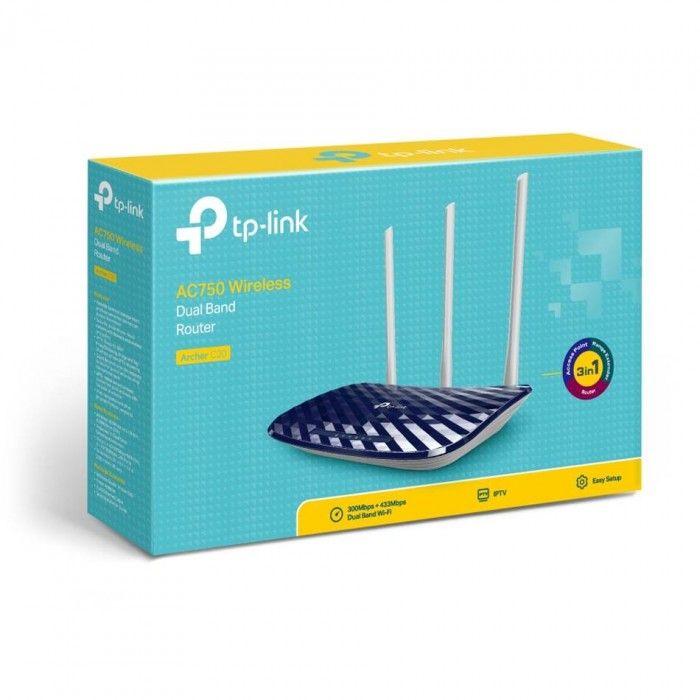 Router TP-Link Archer C20 AC750 Dual-Band WiFi 5 10/100Mbps