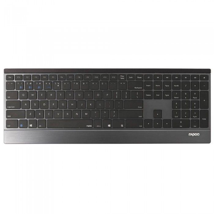 Teclado Rapoo E9500M Multi-mode Wireless/Bluetooth Ultra-slim PT Preto