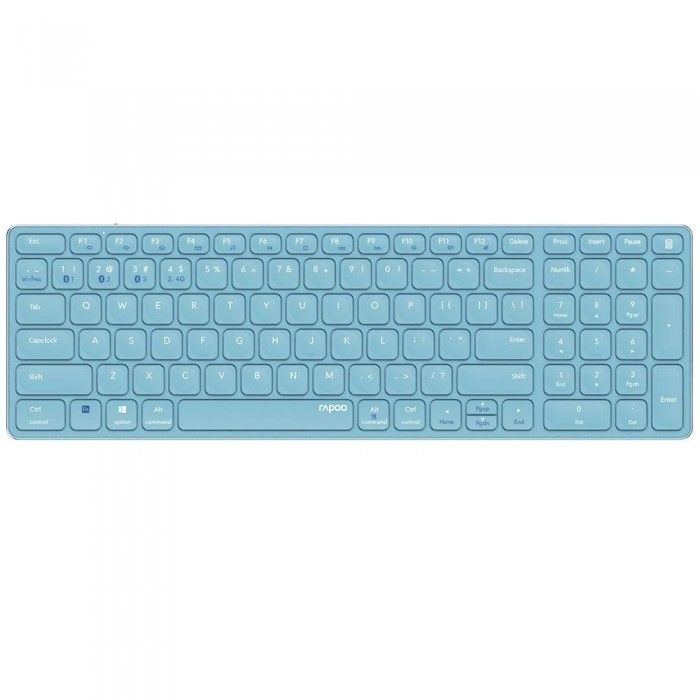 Teclado Rapoo E9700M Multi-mode Wireless Ultra-slim PT Azul