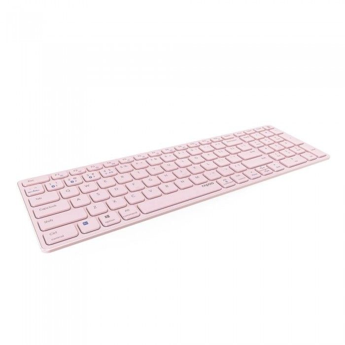 Teclado Rapoo E9700M Multi-mode Wireless Ultra-slim PT Rosa