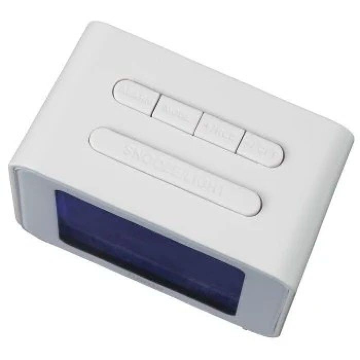 Rdio Despertador Rad.Cont.Al.Cl.Cube,White