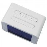 Rdio Despertador Rad.Cont.Al.Cl.Cube,White