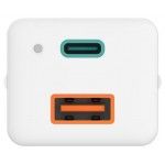 Mini Carregador Gan USB-C+A QC3.0 65W
