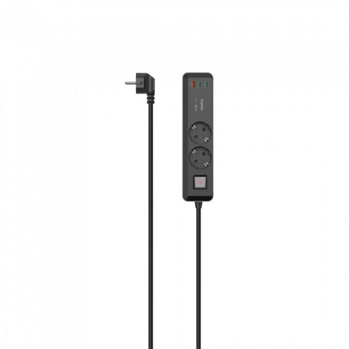 Extenso Elctrica PWR-St 2W 1.4M/USB-C+A/65W PD/Sw/Sh