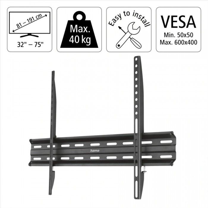 Suporte TV-Wb, Fixed, 191Cm, (75'')
