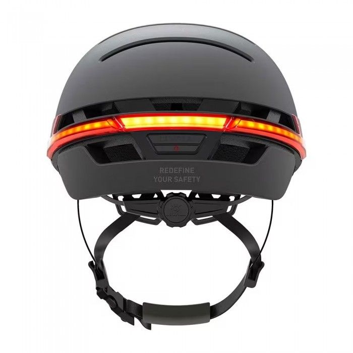 Capacete Livall BH51M Neo Luz Branco, Black, TAM L