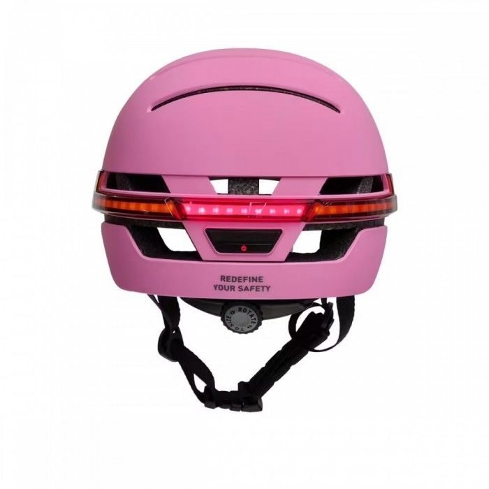 Capacete Livall BH51M Neo Pink Luz Branca TAM L