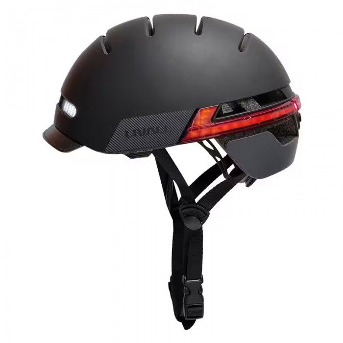 Capacete Livall BH51M Neo Luz Branco, Black, TAM M