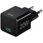 Mini Carregador PD/QC USB-C 20W Preto