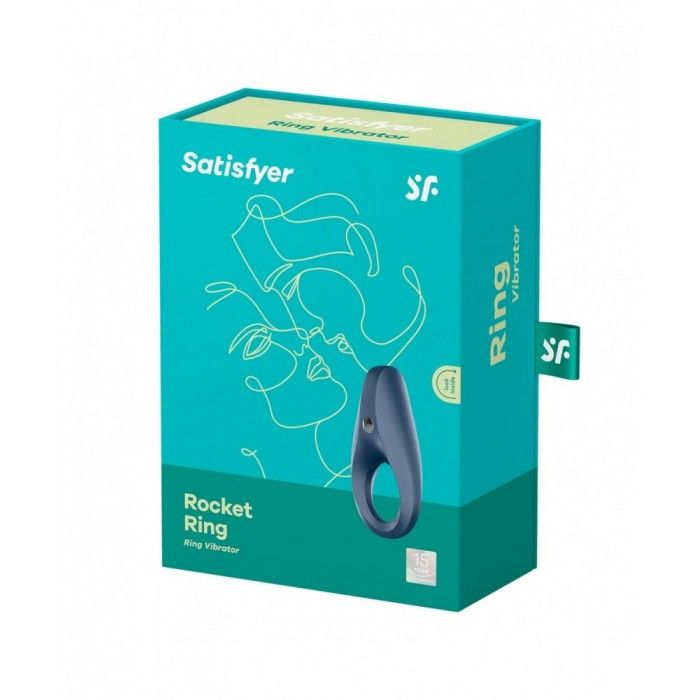 Vibrating Ring Satisfyer Rocket Ring Azul Escuro