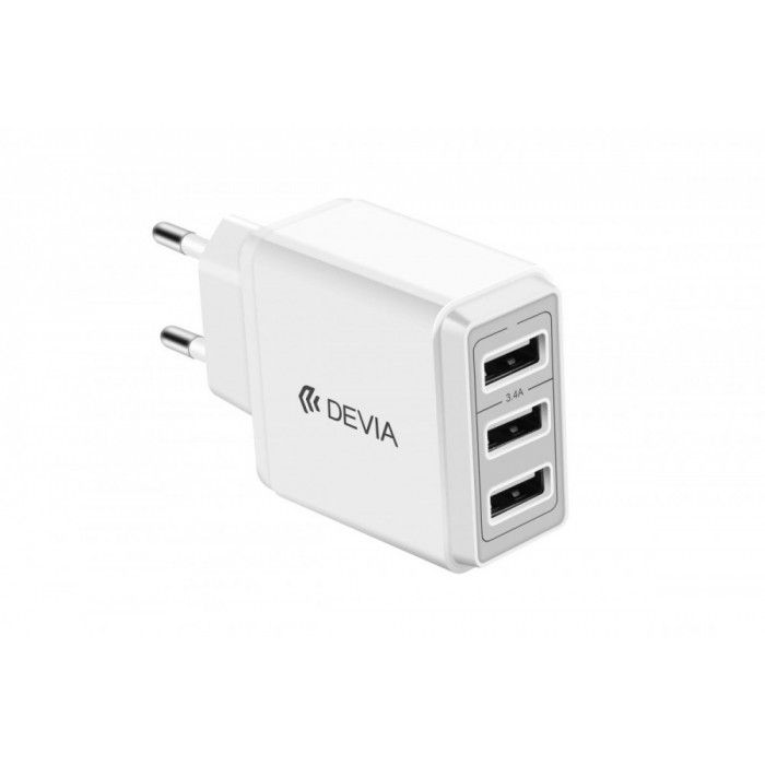 Smart 3USB Wall Charger - Branco