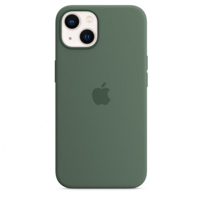 Capa Silicone iPhone 13 (Eucalipto)
