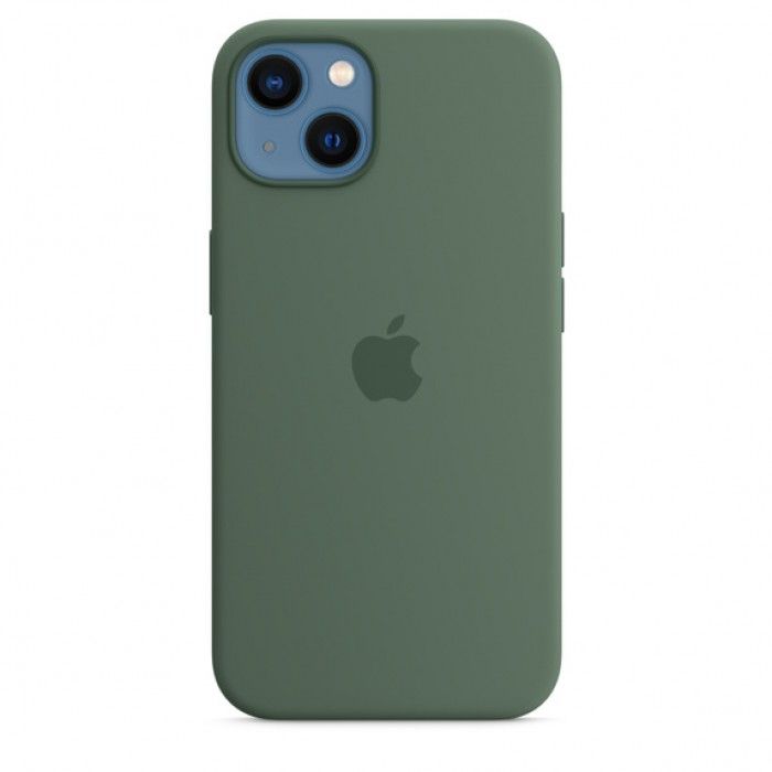 Capa Silicone iPhone 13 (Eucalipto)