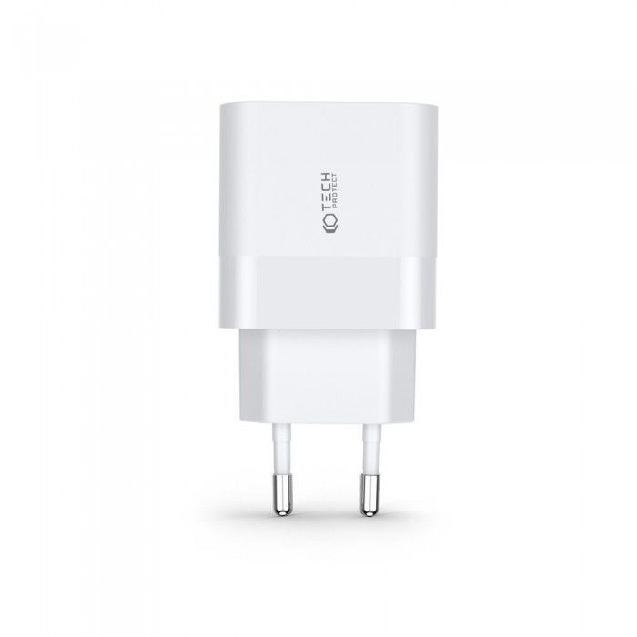 Carregador Tech-Protect USB-C 30W Branco
