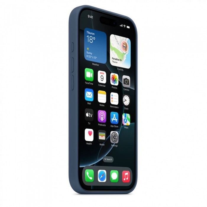 iPhone 16 Pro Silicone Azul denim