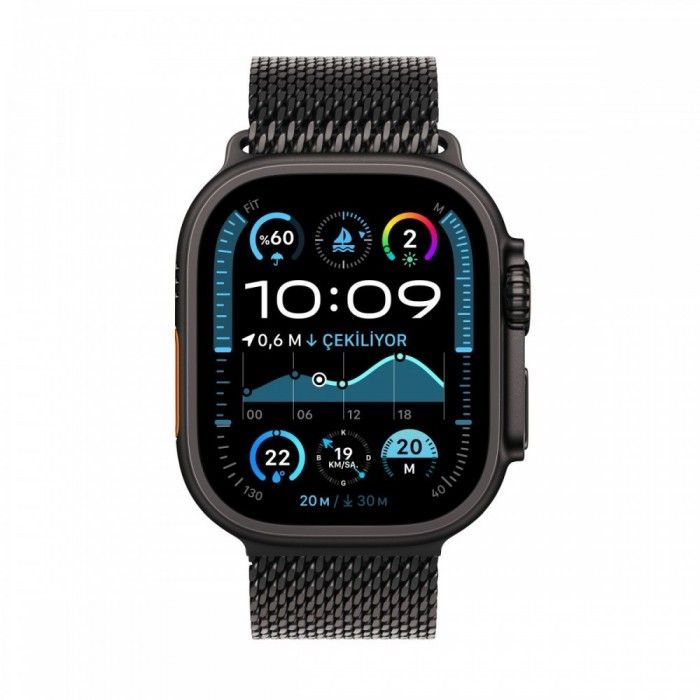 Watch Ultra 2 Preto Preto Milanese M