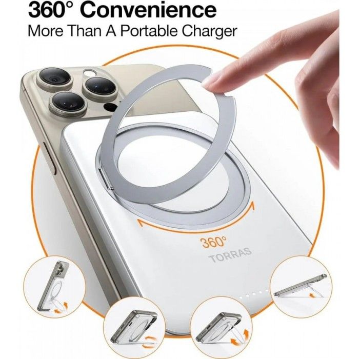 Powerbank Torras Magstall Upro O-Stand (5000MAH)