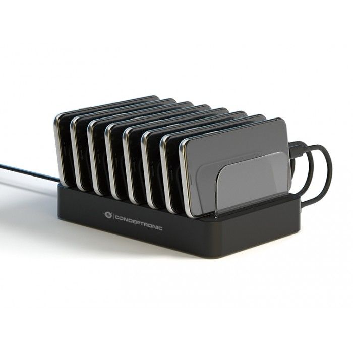 Carregador Conceptronic 8-Portas USB PD 75W
