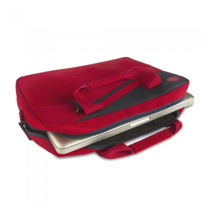 Mala porttil 15.6 COM BOLSO EXT.VERMELHO
