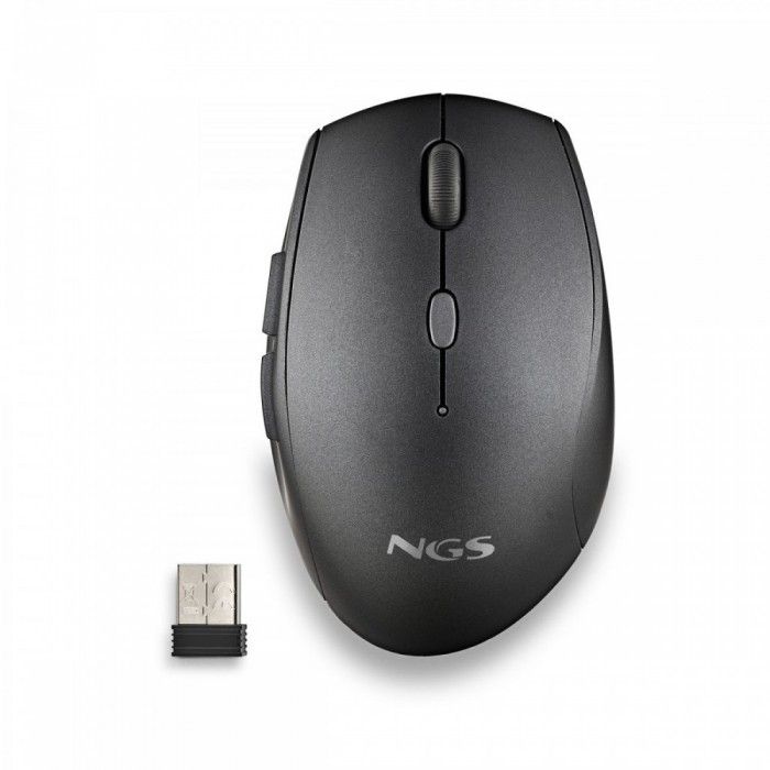 Rato S/ Fios Ergonomico Silencioso Bee Preto Usb