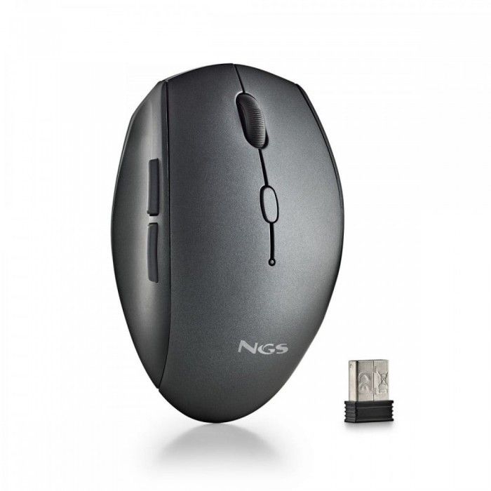 Rato S/ Fios Ergonomico Silencioso Bee Preto Usb