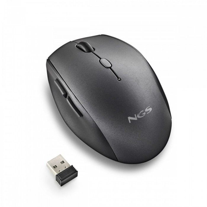 Rato S/ Fios Ergonomico Silencioso Bee Preto Usb