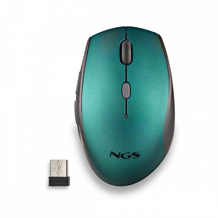 Rato S/ Fios Ergonomico Silencioso Bee Blue Usb
