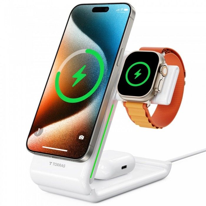 Carregador Torras Polypow 3-in-1 Wireless Charging Pad
