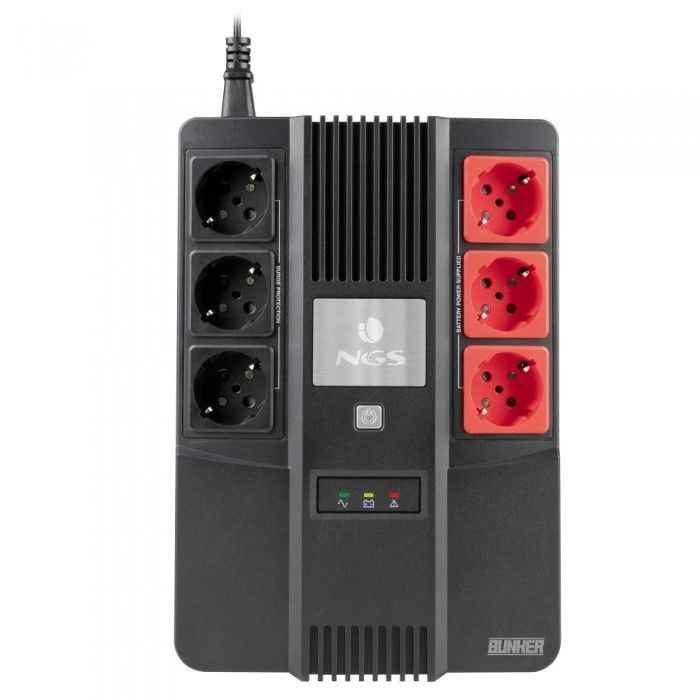 UPS SAI Fortress Bunker 600VA AVR 6 Tomadas