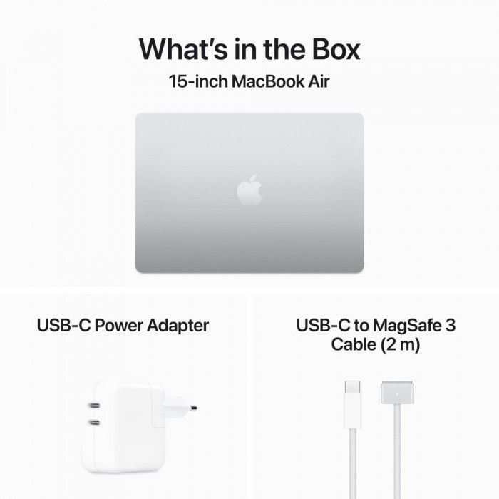 MacBook Air 15 M3 8c/10c 24GB 512GB Prateado