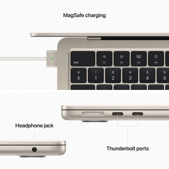 MacBook Air 13 M2 8c/8c 16GB 256GB Luz das estrelas
