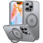 Capa Ostand Pro Series p/ iPhone 16 Pro Max - Titanium Grey