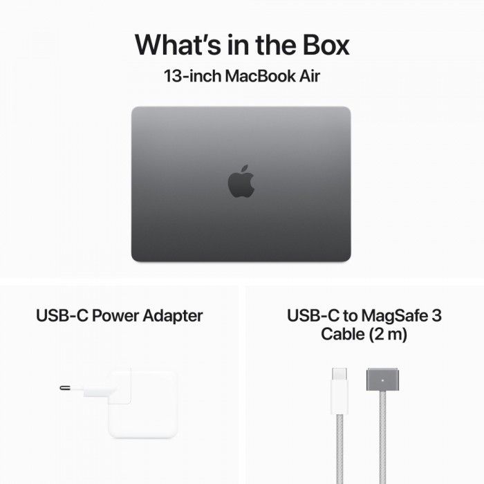 MacBook Air 13 M3 8c/10c 24GB 512GB Cinzento sideral