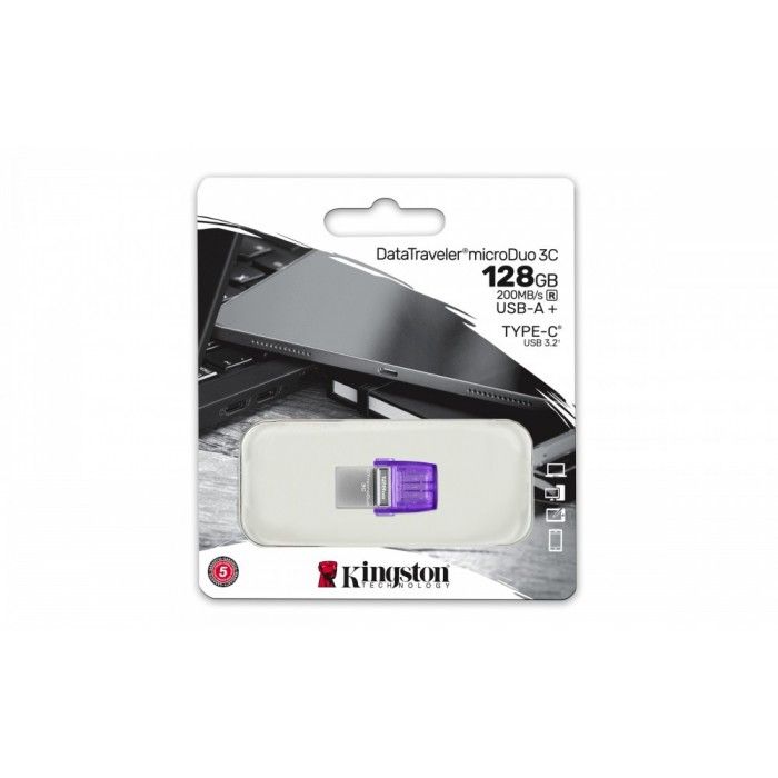 Pen DataTraveler 128GB MicroDuo 3C USB3.2