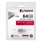 Pen DataTraveler 64GB MicroDuo 3C USB3.2