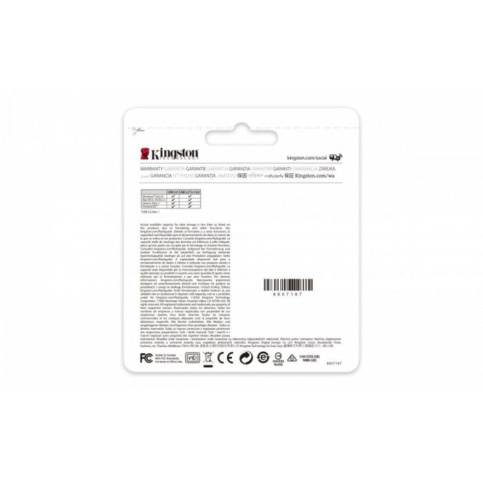 Pen DataTraveler DTKN 64GB USB 3.2 Gen1 Prateado
