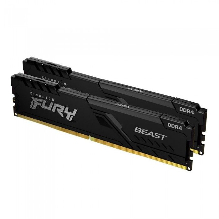 Memria RAM 16GB (2x8GB) DDR4 2666MHz CL16 Fury Beast Black
