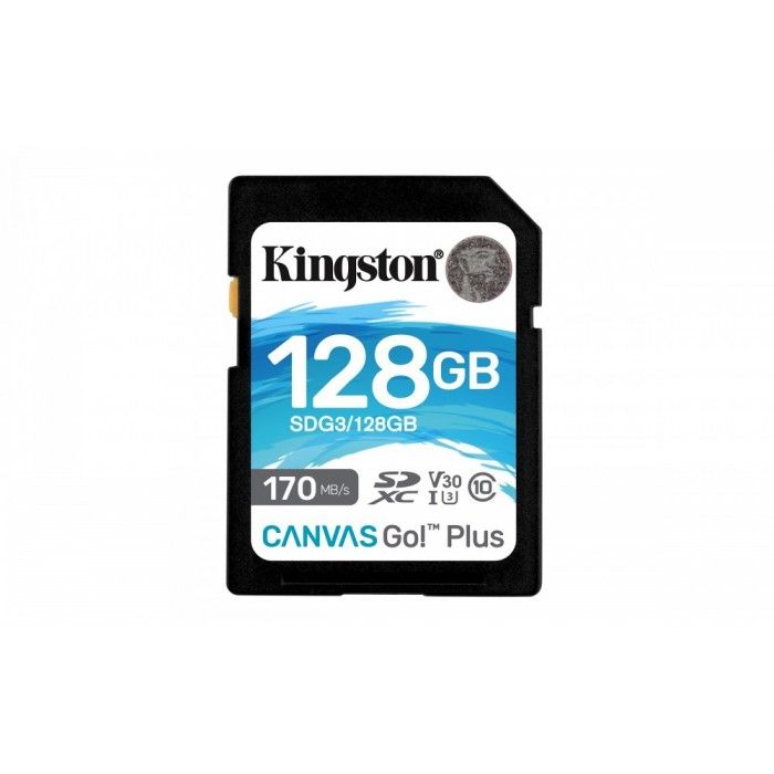 Carto de Memria SDXC 128GB Canvas GO Plus 170MB/S CLASS 10 UHS-I U3 V30