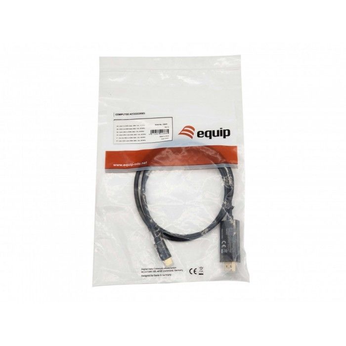 Equip 133411 Adaptador de cabo de vdeo 1 m USB Type-C HDMI Type A (Standard) Preto