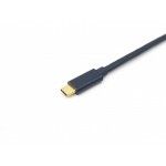 Equip 133413 Adaptador de cabo de vdeo 3 m USB Type-C HDMI Type A (Standard) Preto