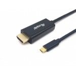Equip 133413 Adaptador de cabo de vdeo 3 m USB Type-C HDMI Type A (Standard) Preto