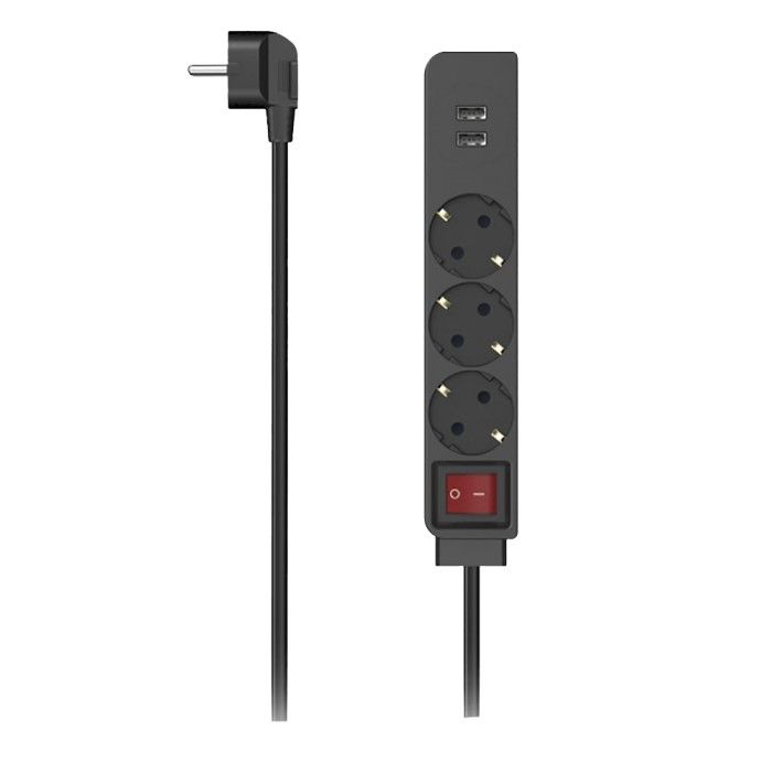 Extenso Elctrica PWR-St 3W 1.4M USB-A 17W Sw Sh B